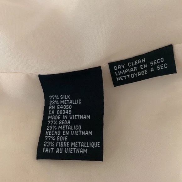 JONES NEW YORK CREAM SILK SKIRT SUIT 16 WEDDING MOTHER OF BRIDE - Picture 11 of 12